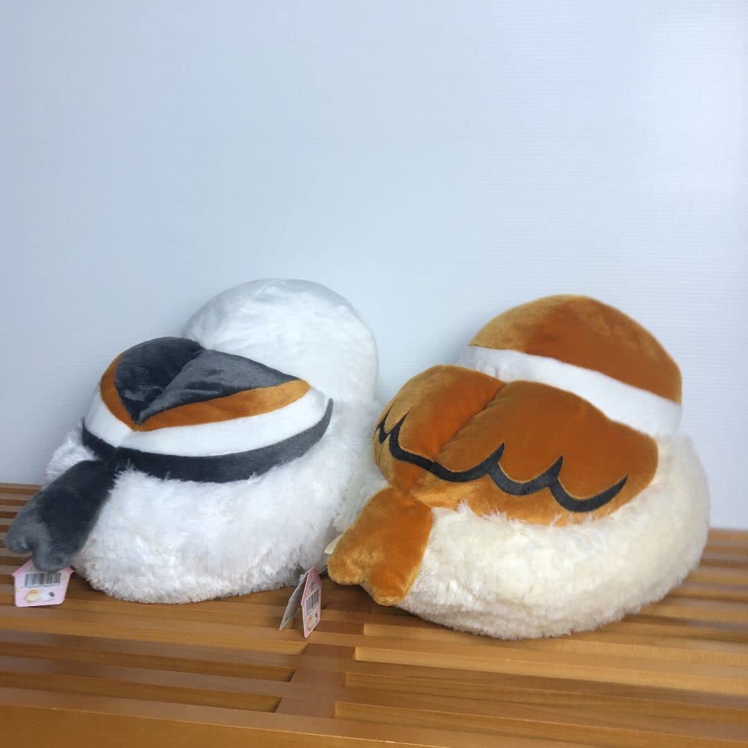 ふくふくシマエナガ　スズメ　カラス　など　ぬいぐるみ　クッション　セット ふくふくカラス＆スズメBIG｜タイトーの6月のおすすめプライズ