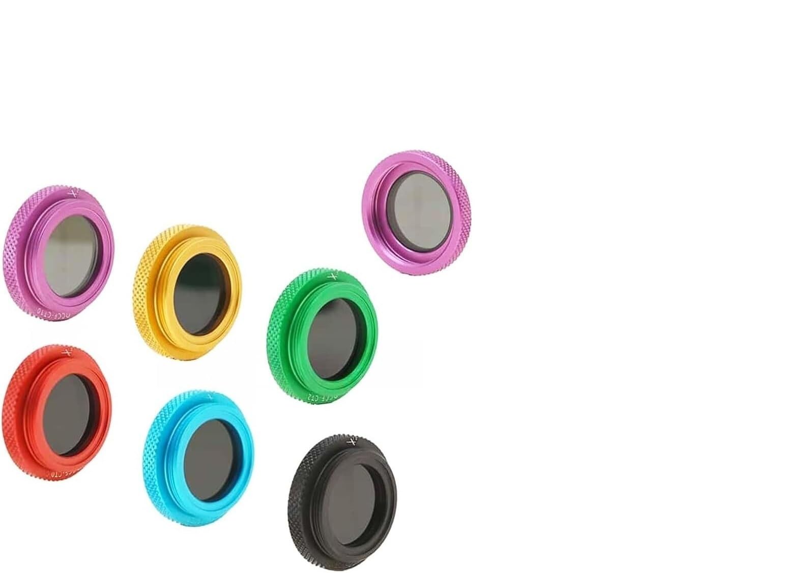 Filtro de Densidad Neutra de 20 mm con Soporte de Montaje - Roscas C-Mount/SM1-1 Pieza(10% Transmittance C-Mount)