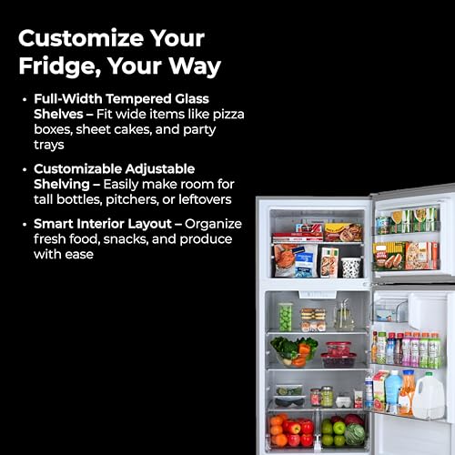 Kenmore 46-62315 30" Top Mount Refrigerator with Freezer-Adjustable Shelving, Humidity-Controlled Crispers, Optional Ice Maker, LED Light, ENERGY STAR Certified, 18.2 cu. ft. Capacity-Stainless Steel