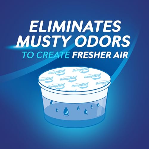 DampRid Hi-Capacity Moisture Absorber Bucket, Fresh Scent, 2 lb. 15.5 oz. & Moisture Detection Strip (2 Pack), Attracts & Traps Excess Moisture by DampRid - Image 8