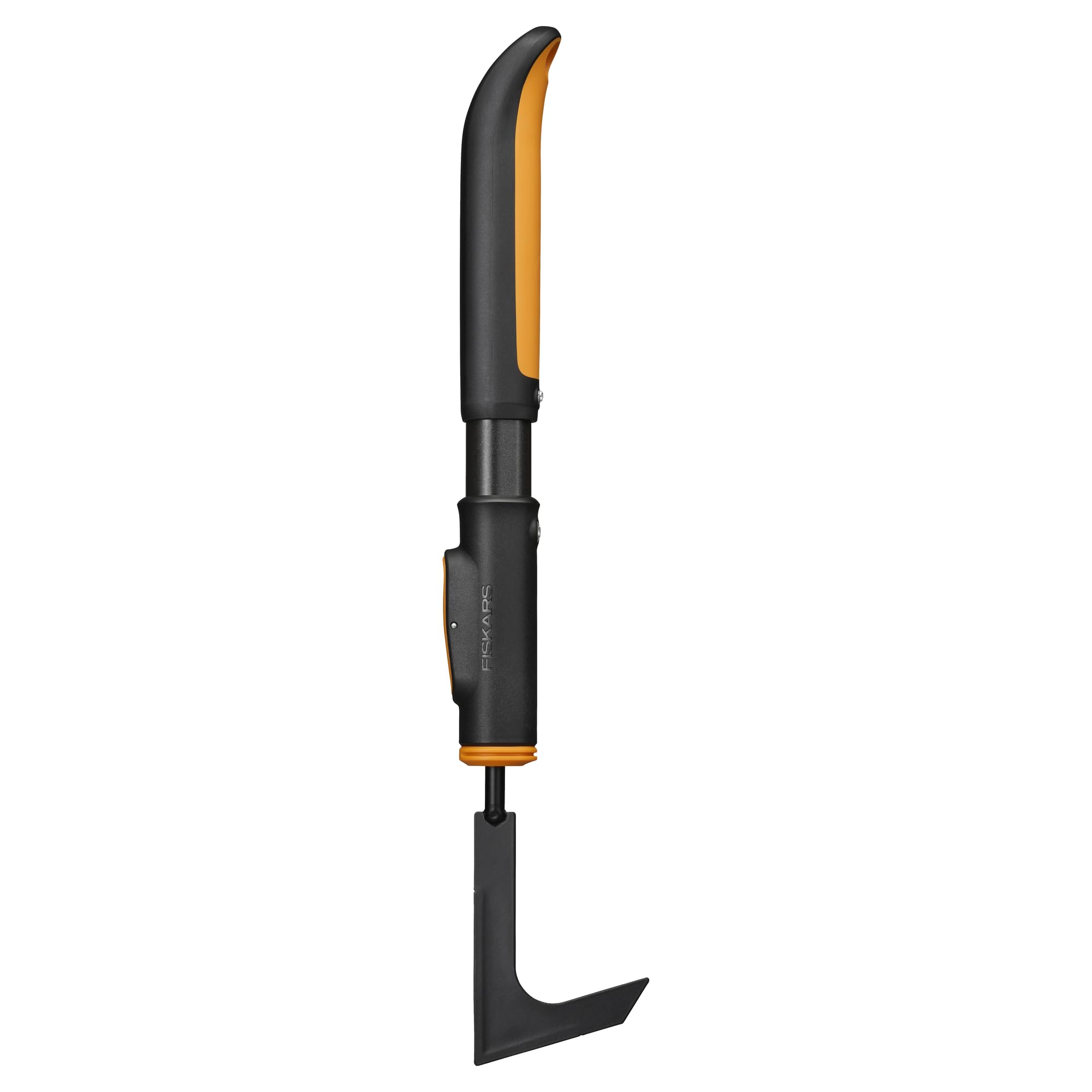 Fiskars OneClick Fugenkratzer & Handgriff S | Einfach zusammensteckbar, Chemiefreie Unkrautentfernung, Ergonomischer SoftGrip, Länge: 29 cm, Borstahl, 1080721