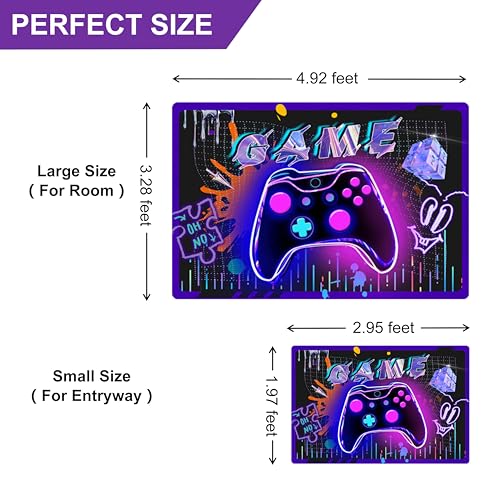 Tapete decorativo con diseño de gamepad 35"X24" miniatura 2