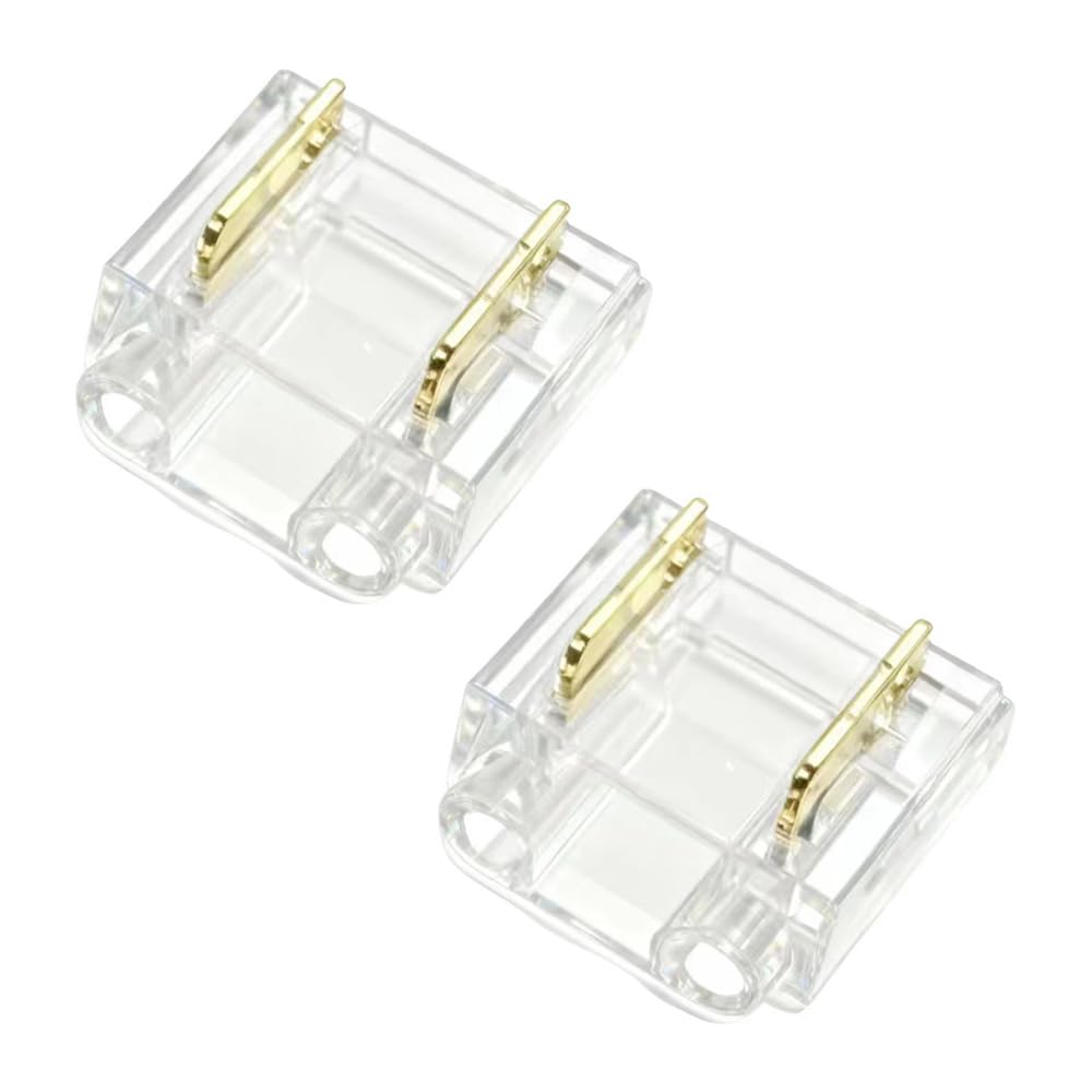 2-Pin COB LED Strip Light Connectors, Gapless Solderless Connector, Unwired Solderless Quick Connector for 8mm Width COB/SMD Waterproof LED Strips（25Pcs）