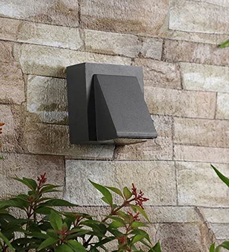 Image of blissbells Modern Black LED Wall Light | Downlight Wall Sconce for Living Room, Bedroom, Staircase & Outdoor Use | Warm White Decorative Wall Lamp