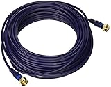 C2G/Cables to Go 29123 Velocity Mini-Coax F-type Cable (50 Feet, Blue)