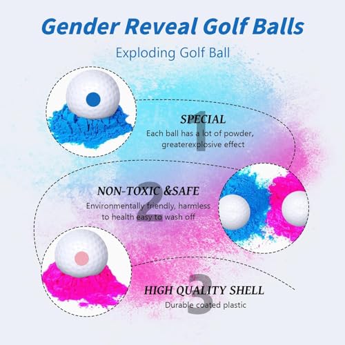 Anlv 65EB065EB017B9E571 Gender Reveal Golf Ball Golf Ball Set Eco-Friendly Golf Ball thumb #1