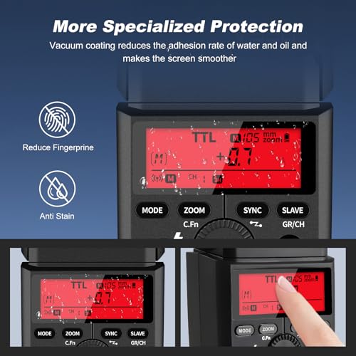 Protector de pantalla para Godox TT350 película transparente para flash de zapata pack x3 4