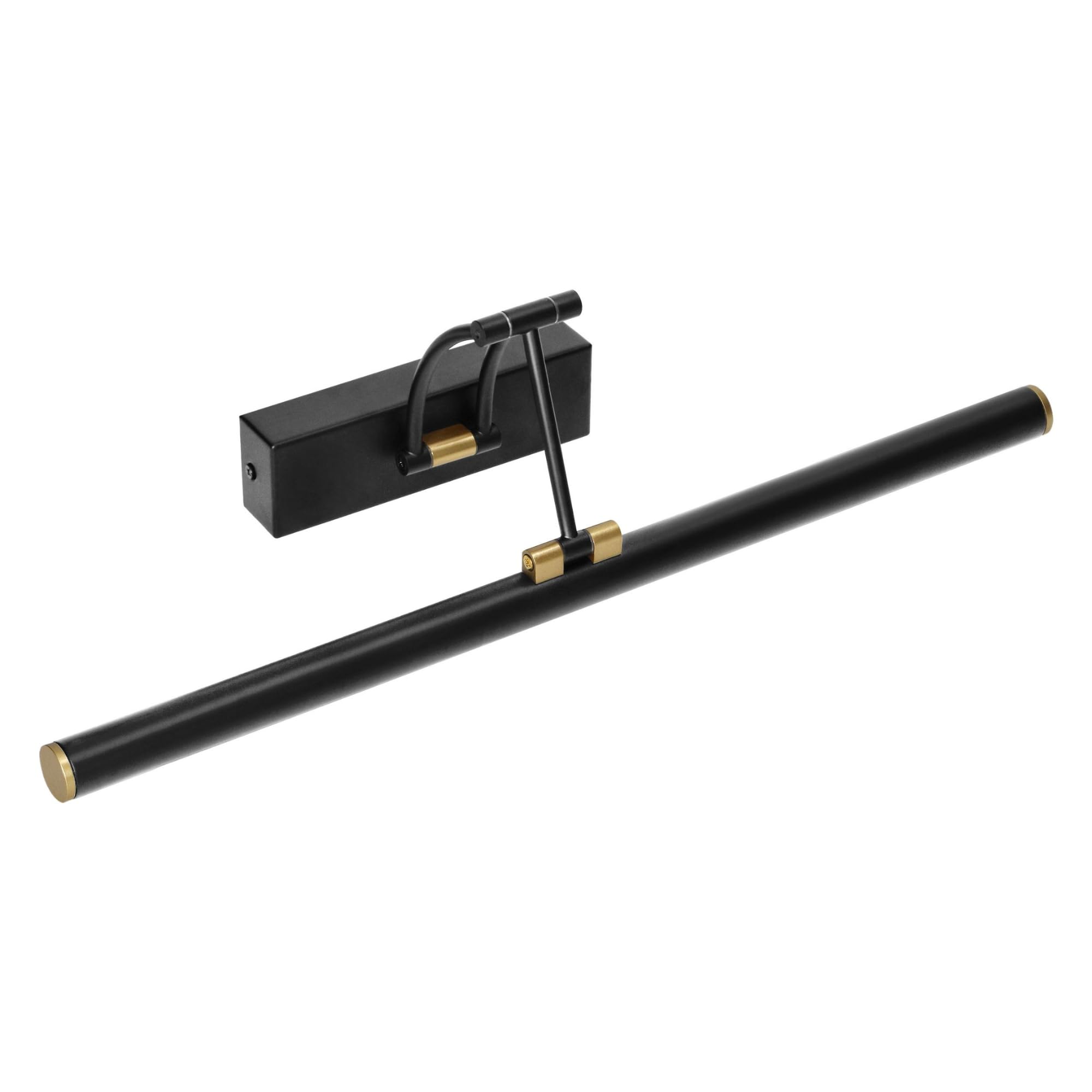 Lampara Pared Negra IP44 - Aplique Espejo Baño - Luz Espejo Baño con Diseño Moderno y Elegante para Decoración de Interiores y Exteriores (50cm/9W/990lm)