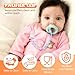 4 Pack Pacifier Clip Compatible with Tommee Tippee, One Piece Silicone Pacifier Holder Clips, Rust-Free Soft Silicone, Flexible Clip with Stylish Round Design, Ideal for Pacifiers and Teethers
