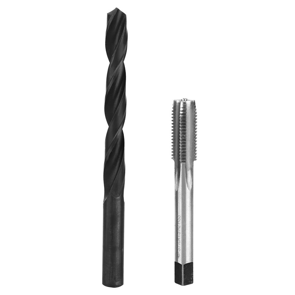 FUZHUI 17Pcs Stainless Steel Thread Repair Kit with Twisted Drill, Tap, Wrench and Threaded Insert Tool, M10x1.5 Standard, for Fast and Easy Threaded Hole Conversion and Repair