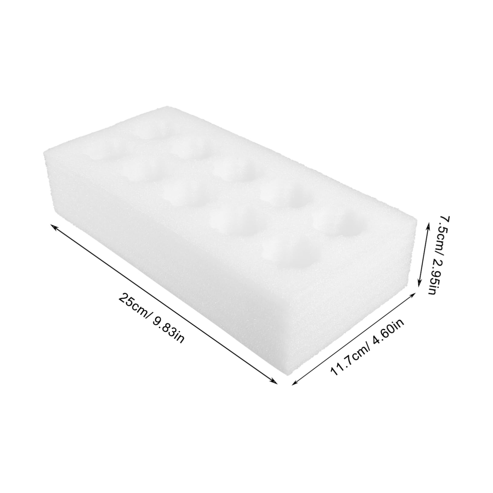 Lot de 6 boîtes à œufs en mousse EPE résistantes aux chocs et incassables - 10 compartiments - Blanc - Pour le transport et le stockage des œufs