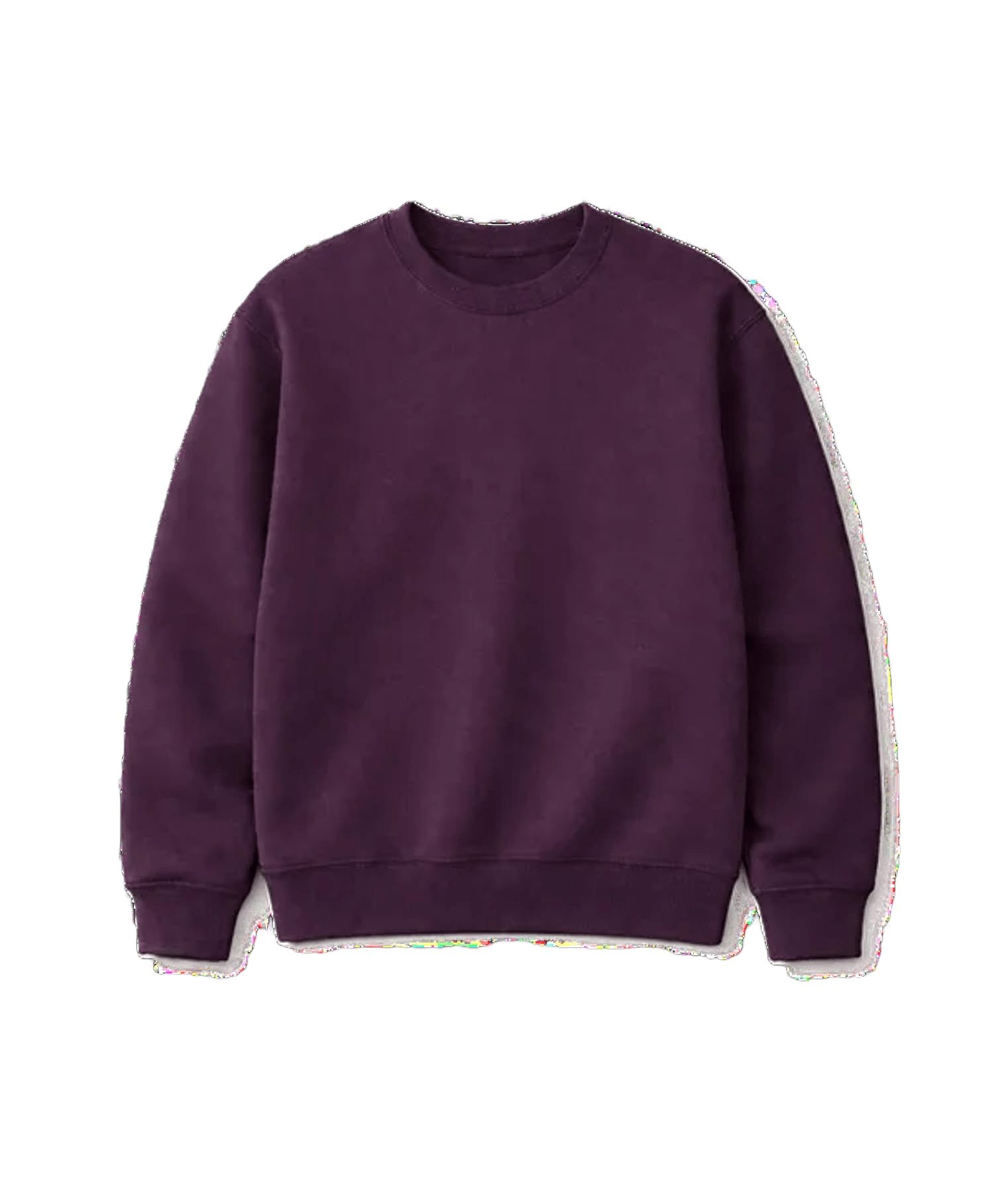 Maroon Cotton Unisex Sweatshirt | Solid-picture-34
