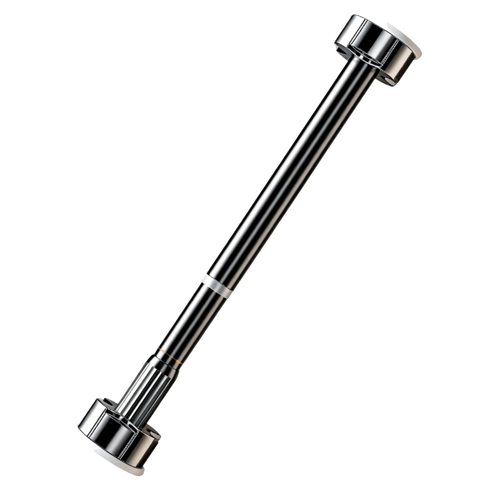 Shower Curtain Rods Tension, Curtain Rods for Windows No Drilling, Anti Slip，suitable for Bathroom, Window, Closet, Cabinet(Grey,70-120cm/28-47in)