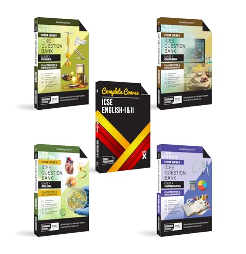 Image of Gurukul by Oswal ICSE Class 10 Most Likely Question Bank Bundle (Set of 5) for 2027 Exam | Physics, Chemistry, Maths, Biology, English I & II | Chapterwise & Categorywise Questions, Competency-Based