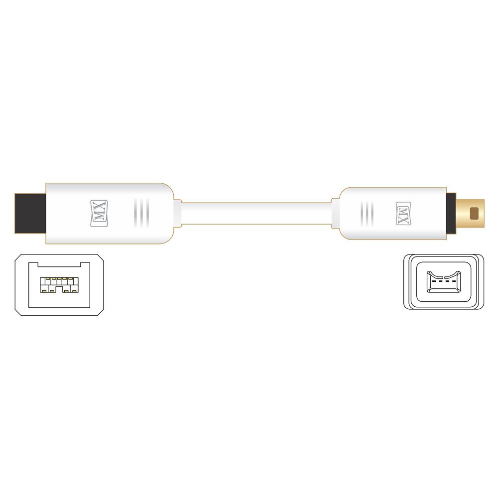 MX FIREWIRE IEEE 1394 9 PIN MALE TO IEEE 1394 4 PIN MALE CORD - 1.5 meters - MX 3241 (B00JRS1AZK) Amazon Price History, Amazon Price Tracker
