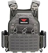 YAKEDA Tactical Vest for Men Military 1000D Nylon Quick Release Laser-Cutting Modular Vest Multic...
