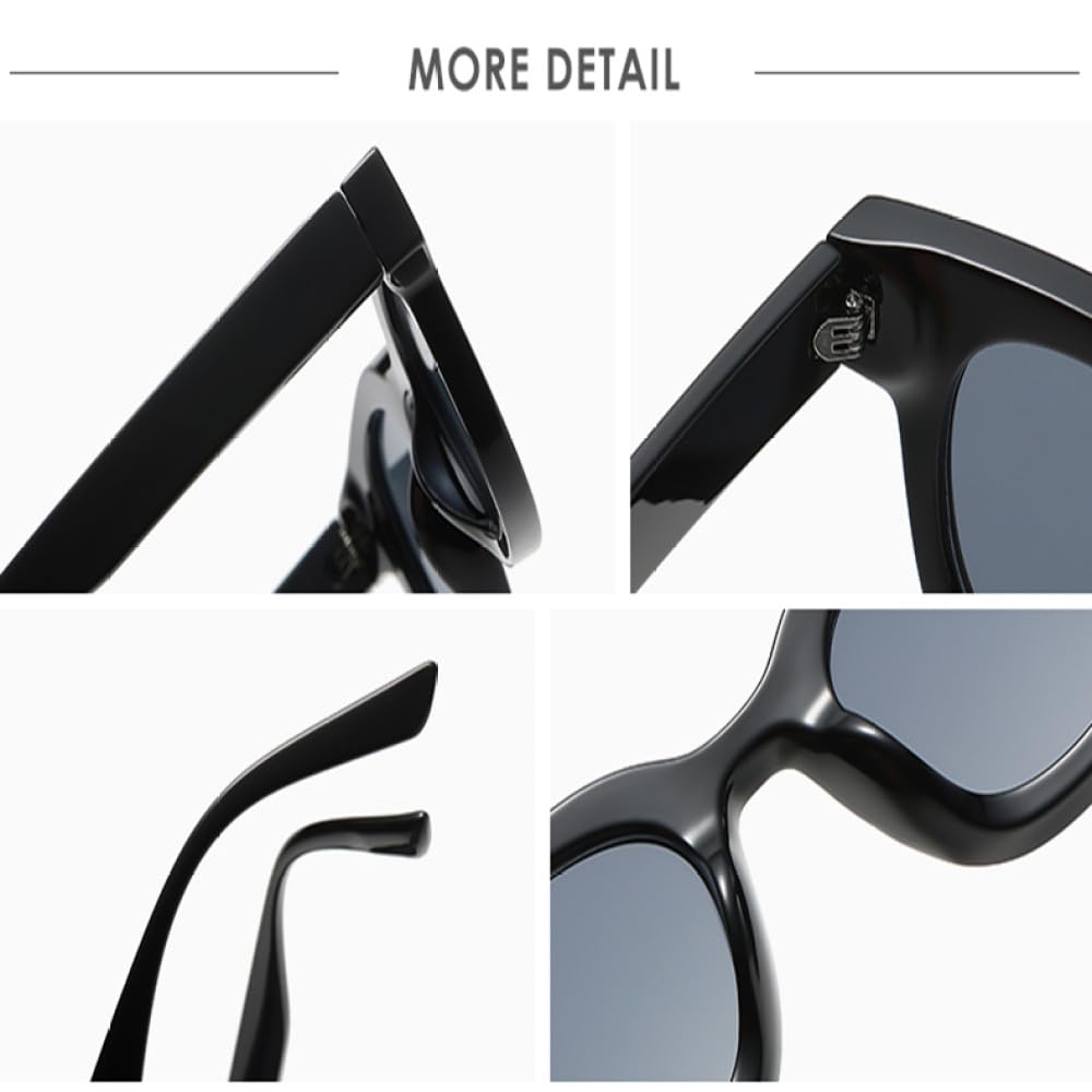 Modische Retro-Sonnenbrille aus Seeglas mit elliptischem Rahmen, verdickter Kleiner Rahmen, minimalistische Sonnenbrille