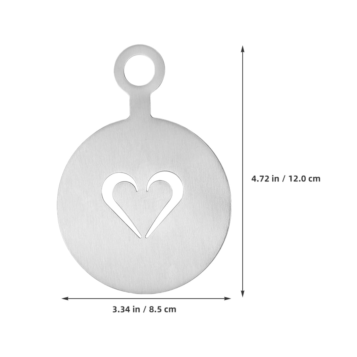 Cabilock 3pcs Stainless Stencils for Cappuccino and Hot Decoration Heart Rose Snowflake Patterns Reusable Templates for Creative Coffee Art Your Kitchen