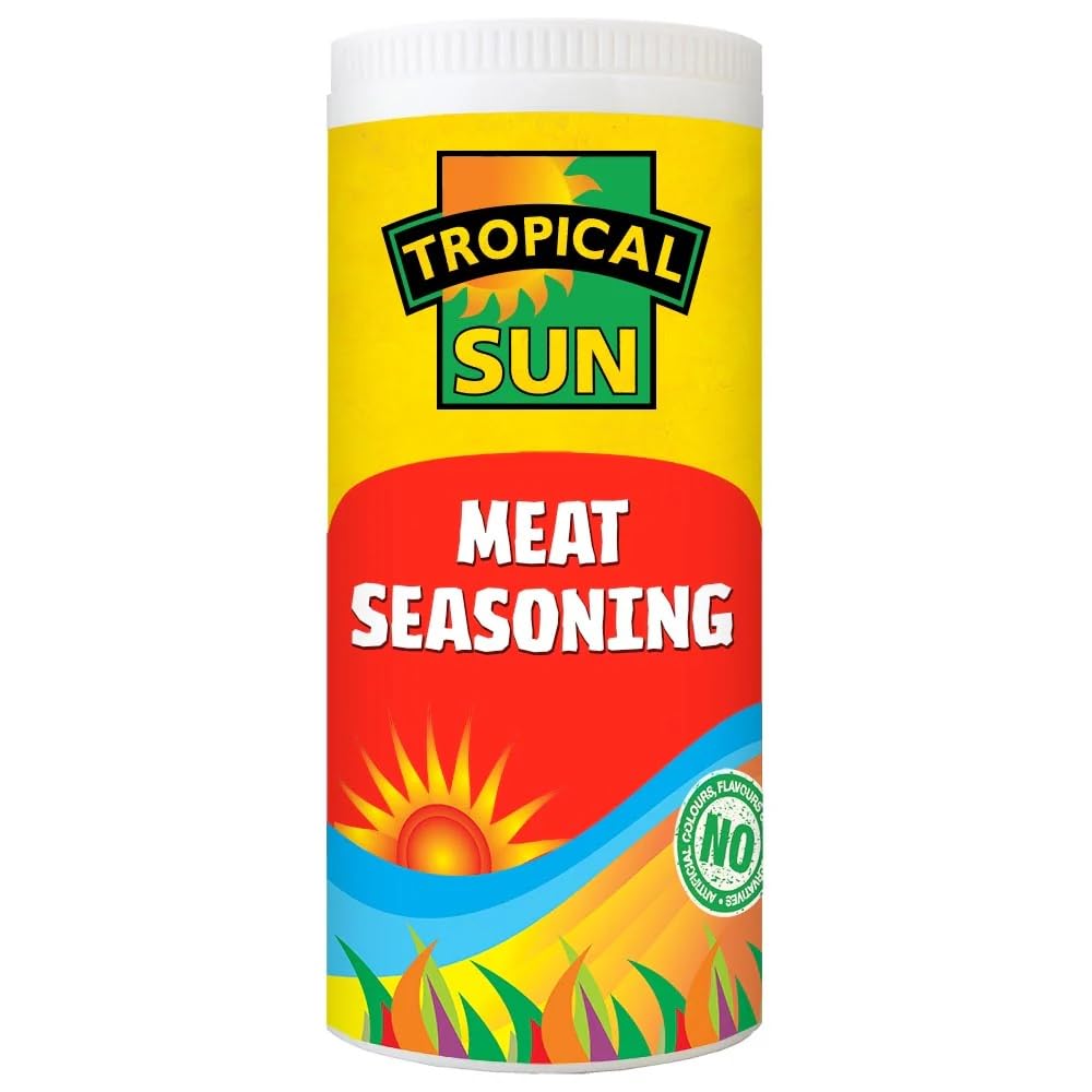 Tropical Sun Meat Seasoning – Savoury Spice Blend with Garlic, Black Pepper, Paprika & Herbs – Perfect for Grilling, Roasting & Marinating – 100g