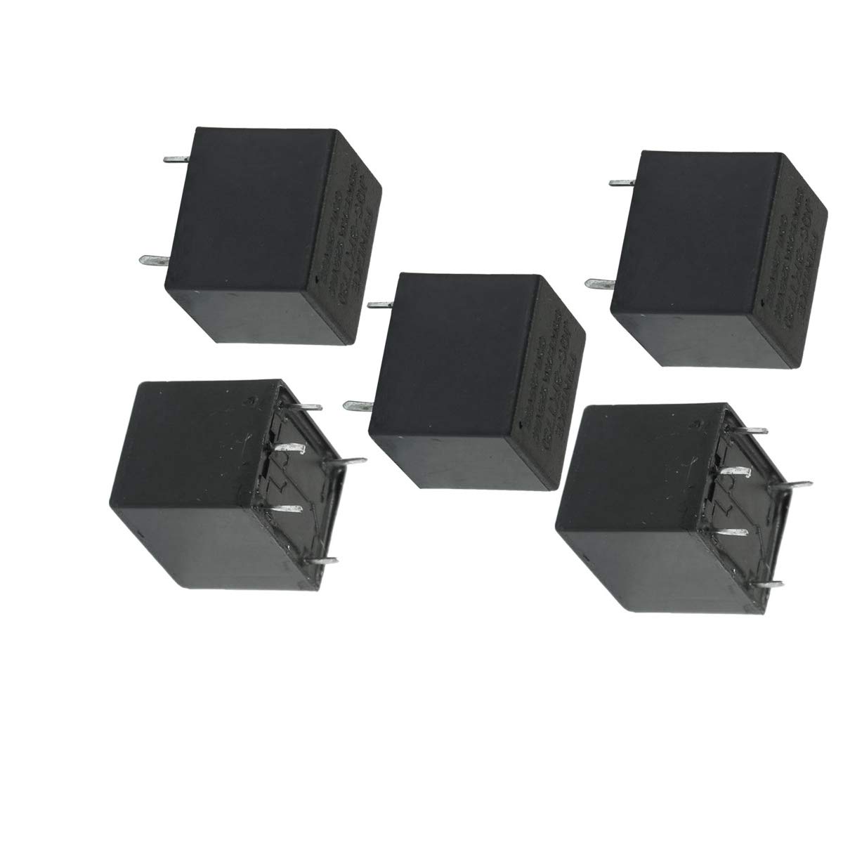 Aexit DC 24V Relays Coil SPDT 5 Pin 1NO 1NC Mini Power Relay PCB Type JQC-3FT73 Accessory Power 5 Pcs