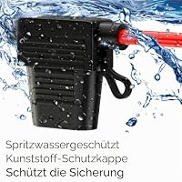 Gebildet 8pcs Sicherungshalter mit 12AWG Draht für KFZ LKW, 32V 30A Inline Flachsicherung Wasserdicht Halter ATO, mit 8pcs Standard Mittel Flachsicherungen (3A/5A/7.5A/10A/15A/20A/25A/30A) – Ansicht 3