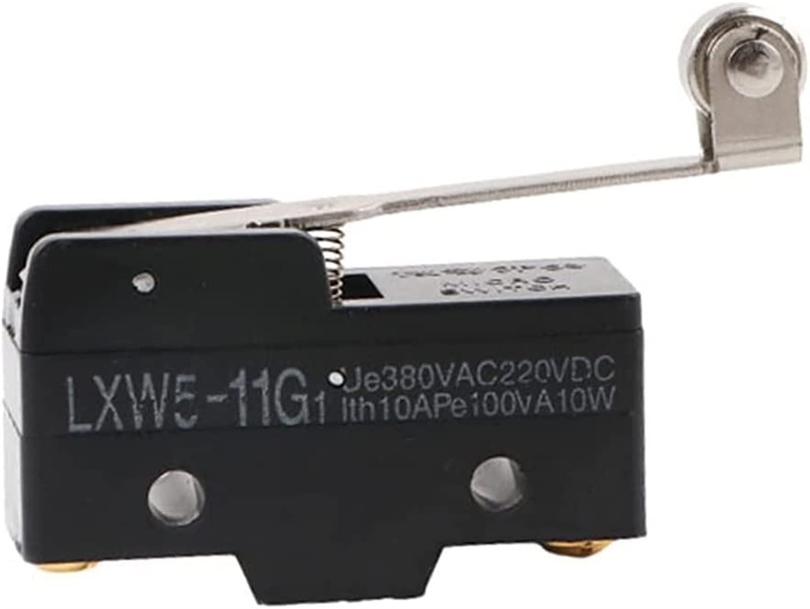 Micro Switches 1 0pcs LXW5 11N1 11N2 11G1 11G2 11G3 11Q1 11Q2 11D1 11M Interruptor de límite botón brujas viaje 3 interruptor micro terminal tornillo(10pcs 11q2,Silver contacts)