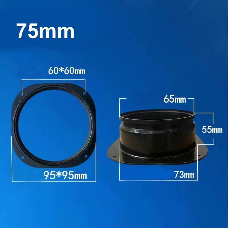 Flangia Divisia Da Parete Bianca - Copri Fori Per Tubi E Cavi, Design A Scatto Per Piastre Quadrate - Foto 5