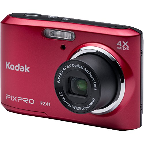 KODAK Pixpro - FZ41 - Appareil Photo Numérique Compact 16.44 Mégapixels - Rouge