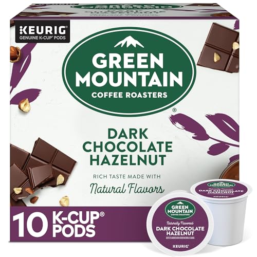 Image of Green Mountain Coffee Roasters Dark Chocolate Hazelnut Coffee, Keurig Single Serve K-Cup Pods, 10 Count
