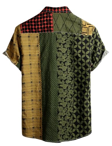 Image of VATPAVE Mens Casual Hawaiian Floral Shirts Short Sleeve Button Down Tropical Shirts Beach Summer Shirts