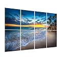 Olanglab Art Acoustic Panels, 48" x 32" Sound Absorbing Wall Panels for Decorative Acoustic Wall Panels 8 Pack Soundproof Wall Art, Beach