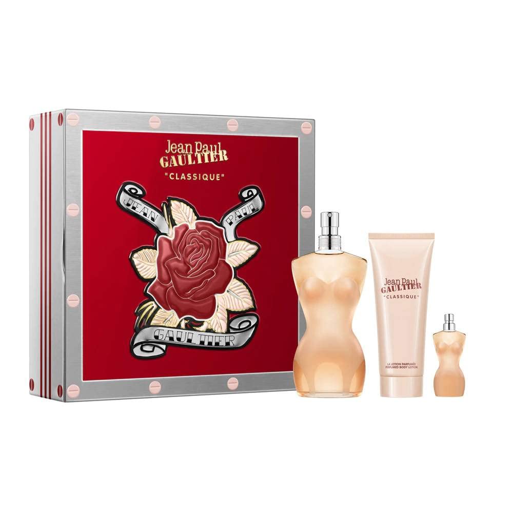 JEAN PAUL GAULTIERClassique EDT 100 ml + EDT 6 ml + Body Lotion 75 ml - Giftset