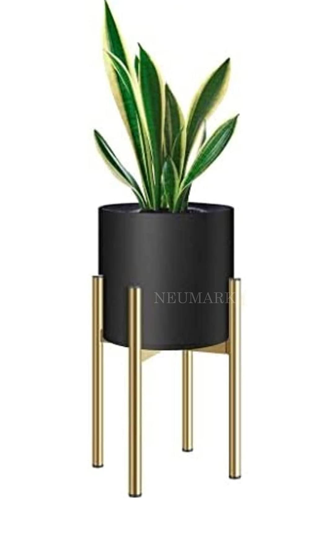 Neumark Impex Iron Pot Stand With Planter 7 X 12 In, 1 Piece (Black,Golden) (B09HQZ252K) Amazon Price History, Amazon Price Tracker