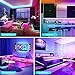 100FT Smart LED Strip Lights RGB Sync to Music with 40 Key Remote Controller LED Lights for Bedroom,Christmas Lights decration (Multi-Colored, 100FT)
