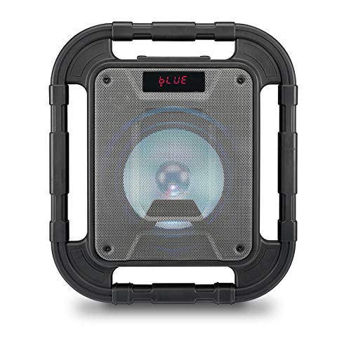 iLive ISBW519B Water Resistant Wireless Speaker, with LED Light Effects and Built-in Rechargeable Battery, Black