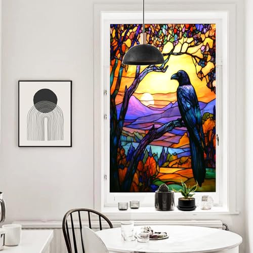 Vinilo adhesivo para ventana efecto vitrales 17.7x23.6 in miniatura 5
