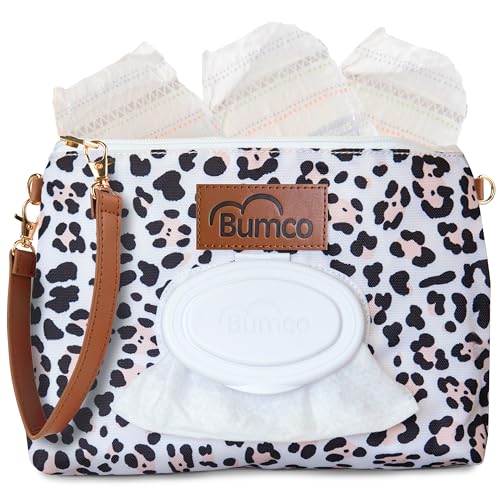 Image of Bumco Diaper Clutch - Portable Wipes Dispenser & Baby Travel Essential, Airtight Dispenser, Refillable Wipes Container, Travel Baby Essentials, Diaper Bag Purse