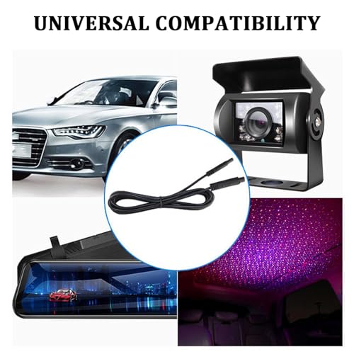 Image of 10Ft 4 Pin Backup Camera Extension Cable,3mm Thickened DC Power Cable Extension for Camera Cable Replacement,Universal Copper Dash Cam Cable Car Accessories for Car Truck SUV
