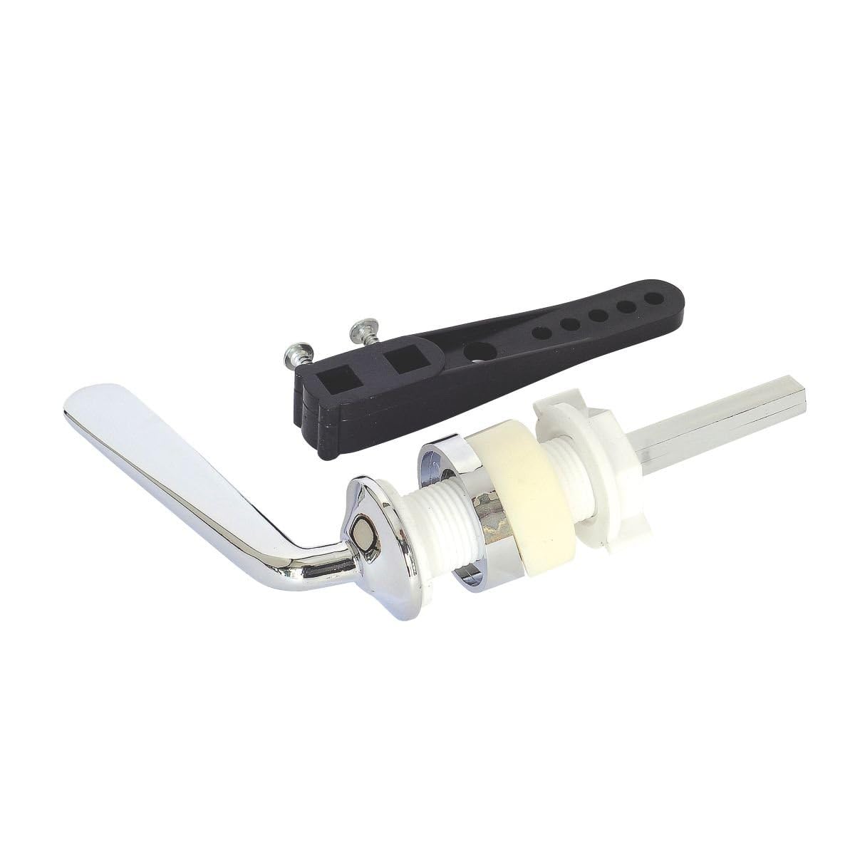 Aretro Black Toilet Cistern Lever Arm Flush Toilet Cistern Lever Chrome