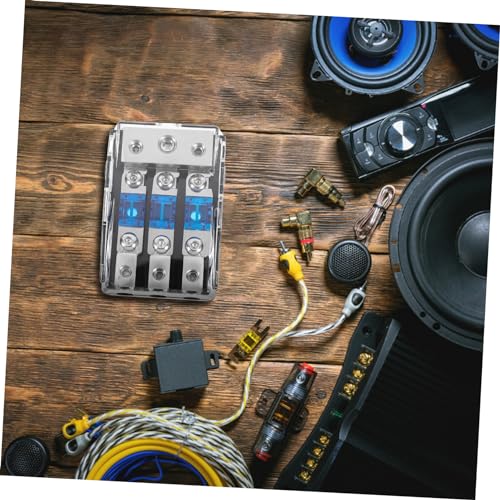 Bloque de distribución de audio para coche Alipis con 3 vías de plástico y hierro 4