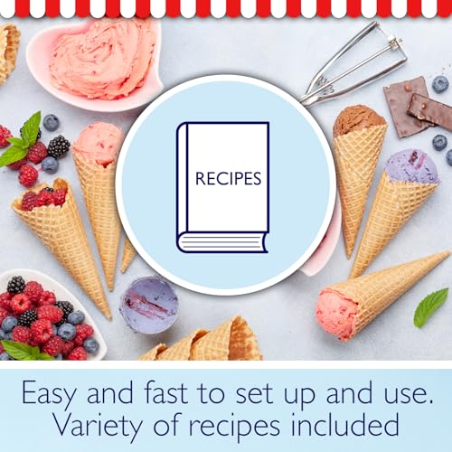 Sensio Home Ice Cream Maker Machine - Gelato Sorbet Frozen Yoghurt in 20 Minutes - Detachable Mixing Paddle - Easy to Operate – Voted Winner Independent Best Buy (Black) - Image 5