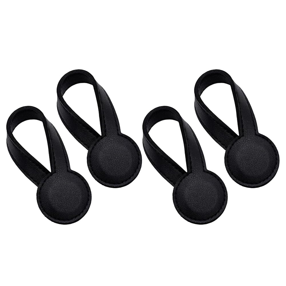 Plmvhpb Magnetic Towel Clips - Easy Access Leather Towel Holder, Strong Magnetic Grip for Kitchen and Bathroom