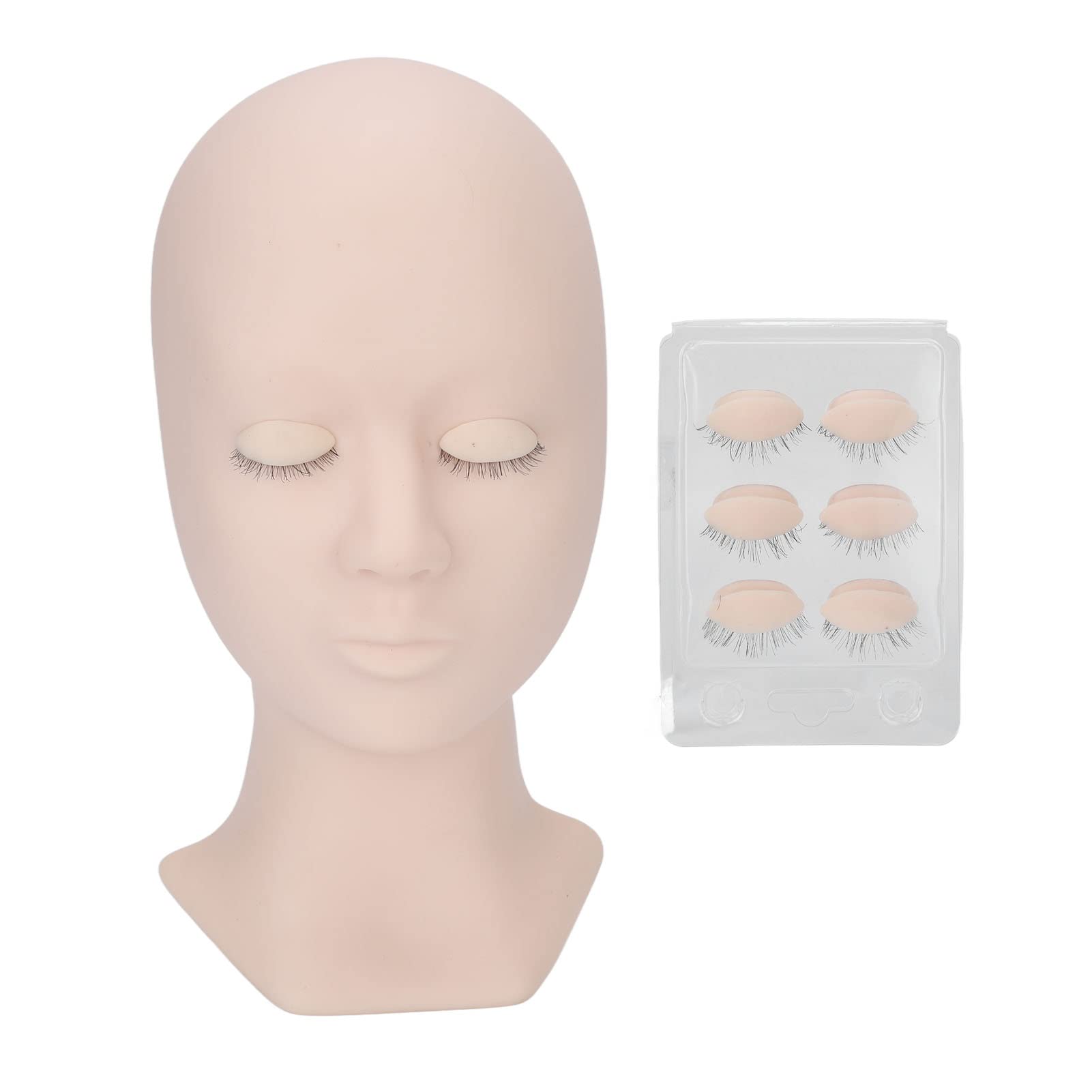 Replaced Eyelids Mannequin Head