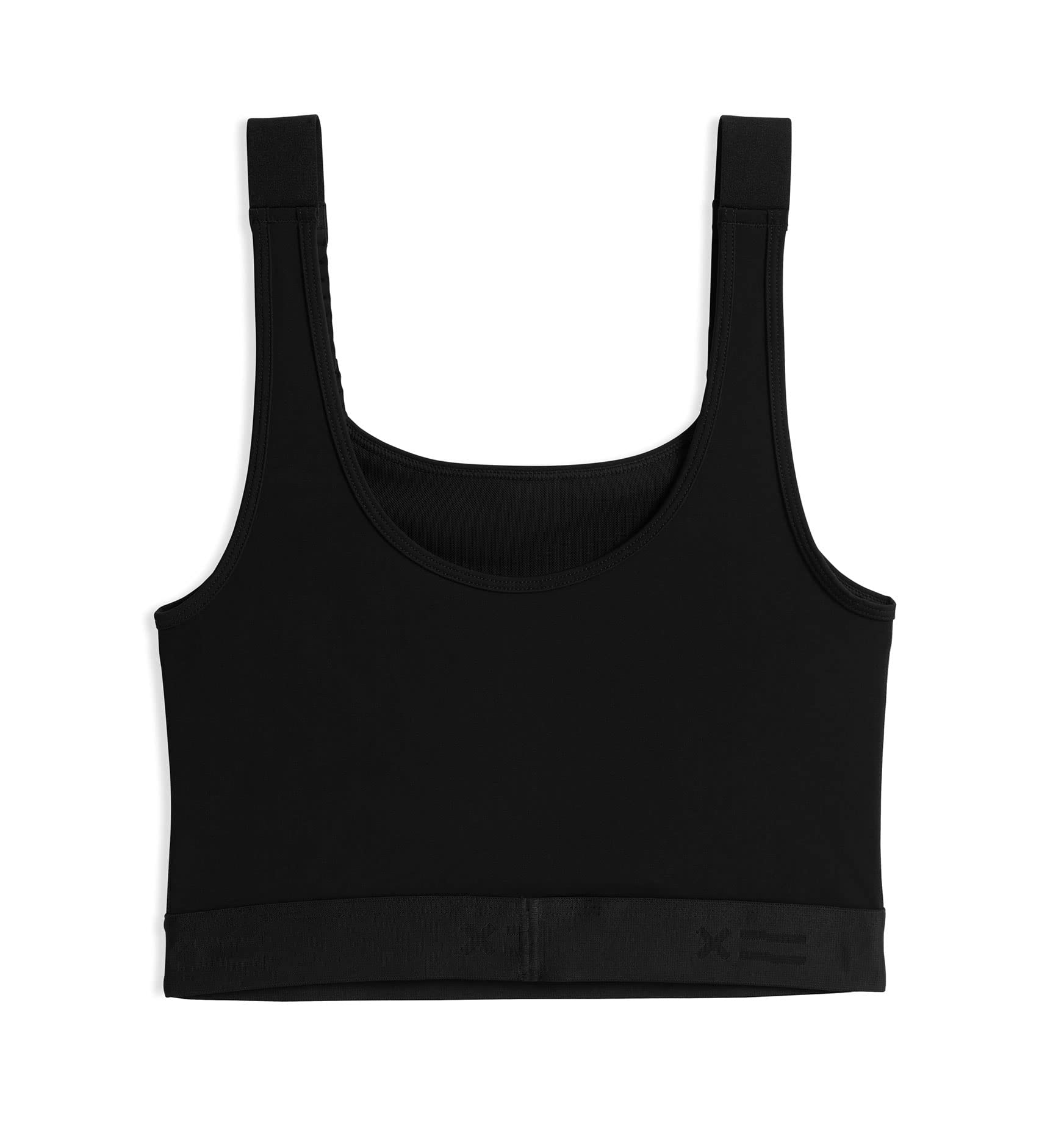 TomboyX Adjustable Compression Bra Ultra-Soft All Day Comfort -X-Small/Black