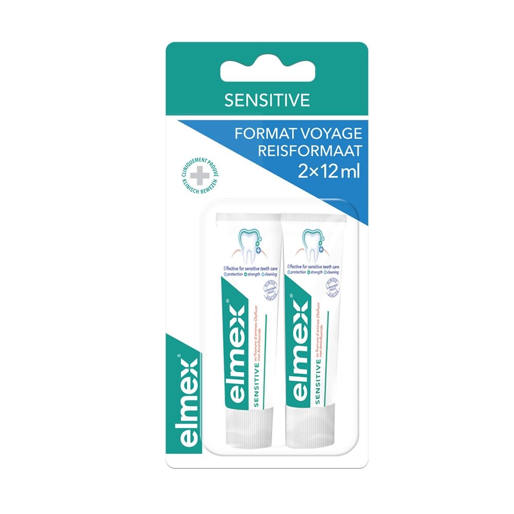 Elmex Sensitive Toothpaste Travel Size 2 x 12ml