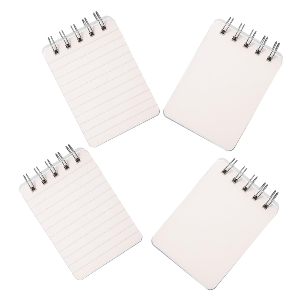 jojofuny 4 Ensembles Mini Ordinateur Portable Portable Petits Cahiers En Vrac Mini Cahiers Joli Cahier Pavé De Note Petits Cahiers À Spirale Papier Blanche 4 Pièces * 4