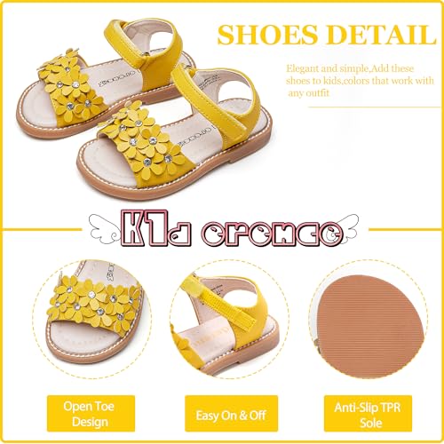 Image of Kiderence Toddler Girls Sandals Little Girls Kids Summer Shoes Toddler Sandals