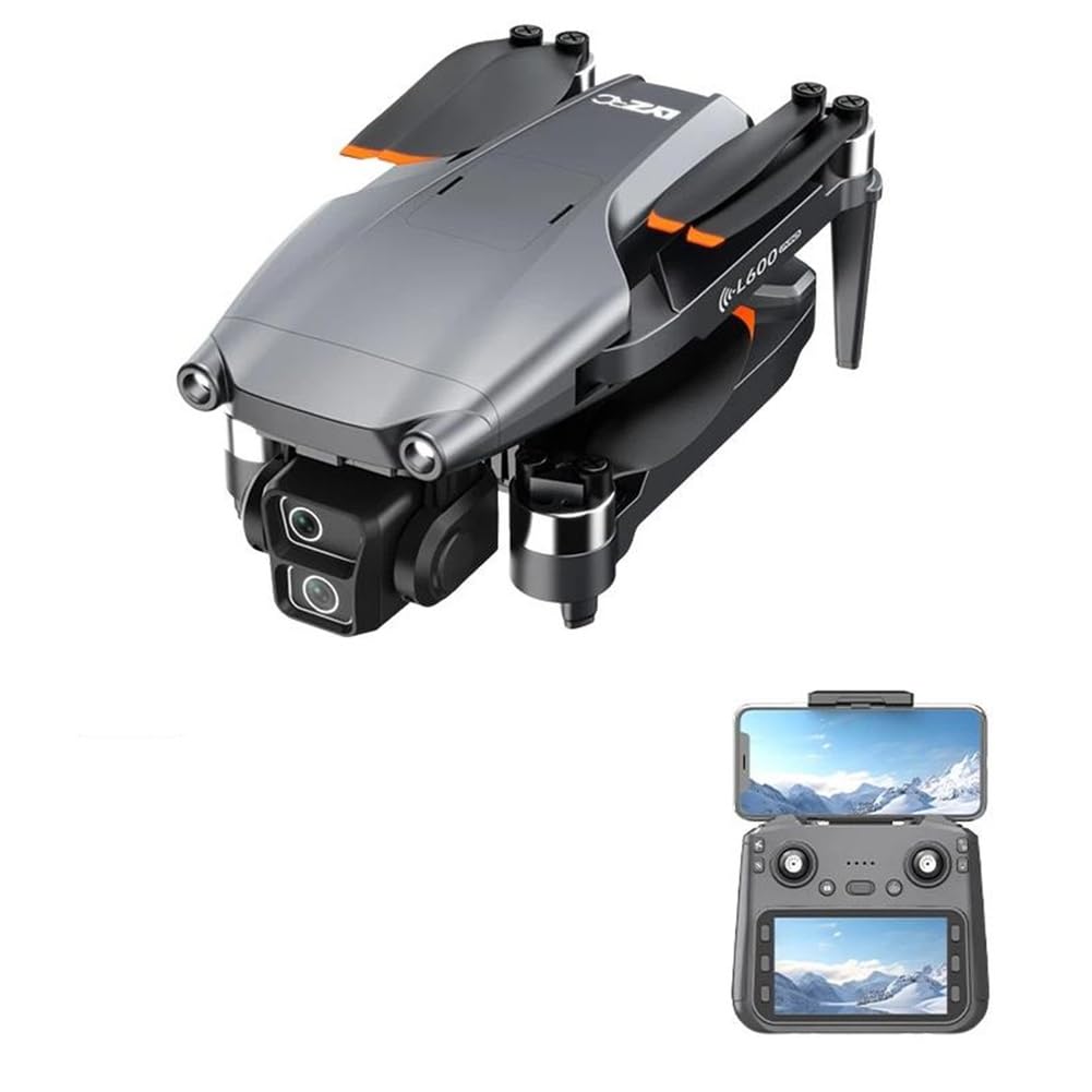 Dual Battery,Nuevo dron l600-1 GPS Profesional con cámara 8k, FPV aéreo, sin escobillas, para Evitar obstáculos, con Pantalla Grande, Control Remoto, dron Plegable