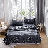 Surwin Tagesdecke Gesteppter Bettüberwurf aus Mikrofaser, Comic-Tiere Bedruckte Decke Sanft Steppdecke Doppelbett Einzelbett Bettwäsche Schlafzimmer Wohnzimmer (Dunkelblauer Wal,180x220cm)