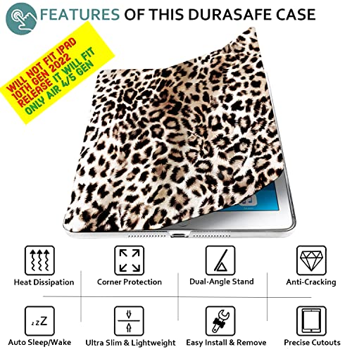 Image of DuraSafe Cases for iPad Air 4th 5th 6th 11th Gen 11 inch /10.9 inch A2588 A2589 A2591 MM9E3HN /A MM9D3HN /A MME23HN /A MM9C3HN /A MM9F3HN /A A2316 MYFQ2HN /A MM9N3HN /A MYFM2HN /A MYFR2HN /A MYFP2HN /A - Leopard